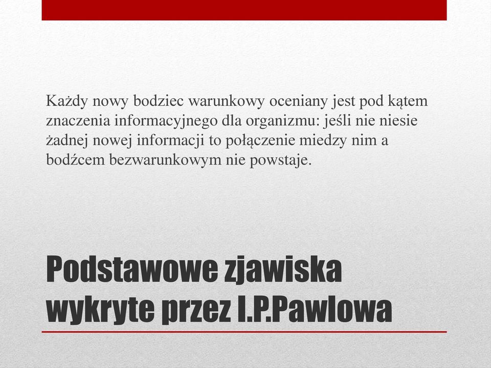 adnej nowej informacji to połączenie miedzy nim a bod cem