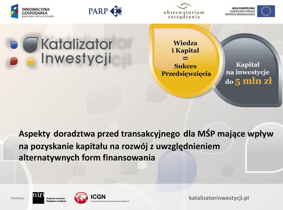 na pozyskanie kapitału na rozwój z