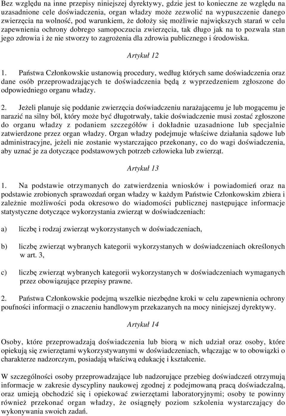 zdrowia publicznego i środowiska. Artykuł 12 1.