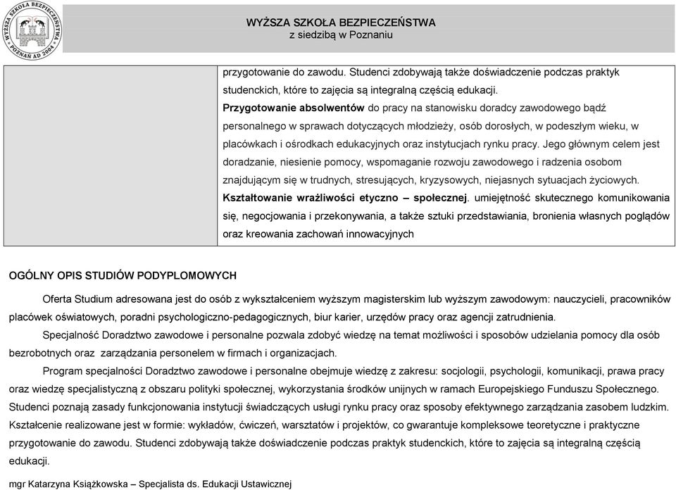 instytucjach rynku pracy.