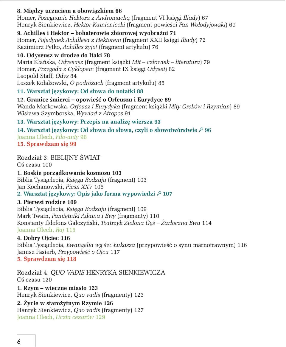 Achilles i Hektor bohaterowie zbiorowej wyobraźni 71 Homer, Pojedynek Achillesa z Hektorem (fragment XXII księgi Iliady) 72 Kazimierz Pytko, Achilles żyje! (fragment artykułu) 76 10.