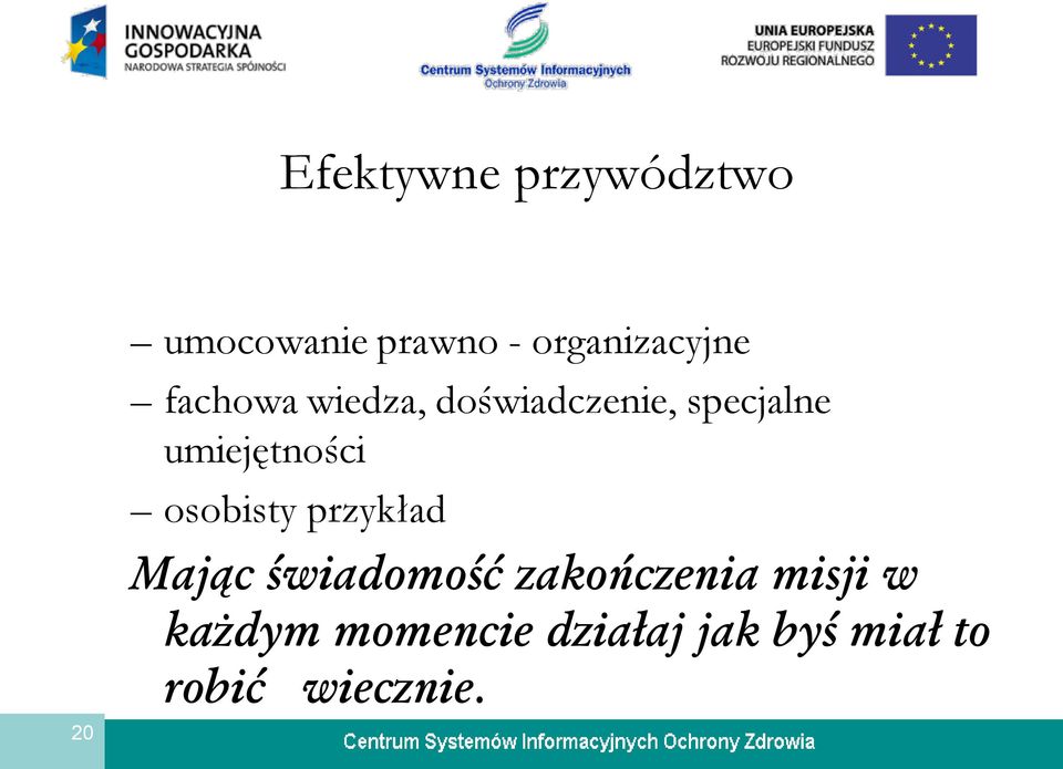 umiejętności osobisty przykład Mając świadomość