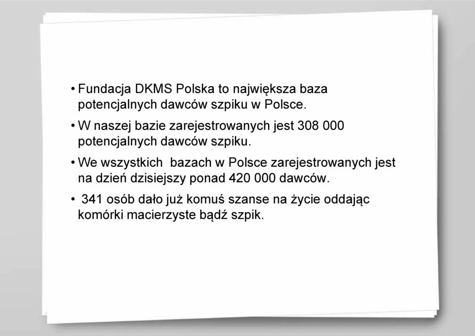 We wszystkich bazach w Polsce zarejestrowanych jest na dzień dzisiejszy ponad 420