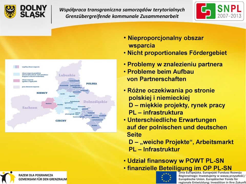 projekty, rynek pracy PL infrastruktura Unterschiedliche Erwartungen auf der polnischen und deutschen