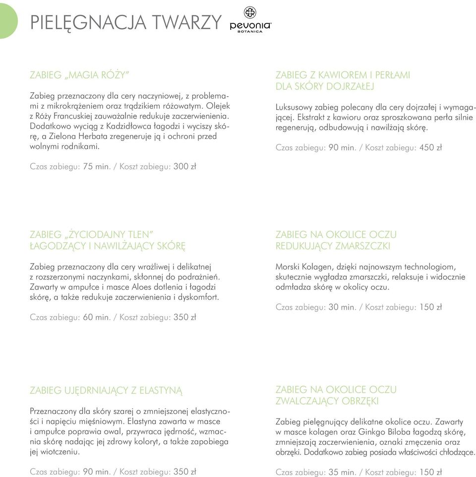 ZABIEG Z KAWIOREM I PERŁAMI DLA SKÓRY DOJRZAŁEJ Luksusowy zabieg polecany dla cery dojrzałej i wymagającej. Ekstrakt z kawioru oraz sproszkowana perła silnie regenerują, odbudowują i nawilżają skórę.