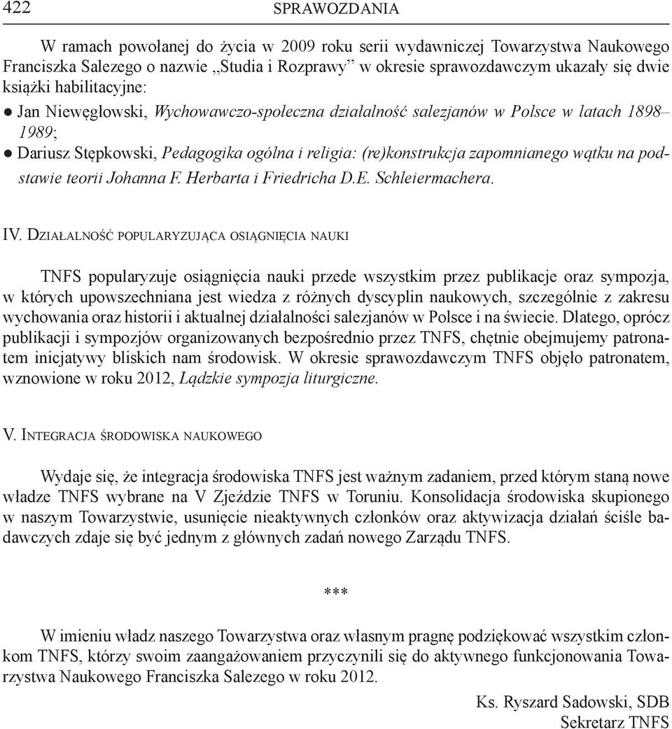 podstawie teorii Johanna F. Herbarta i Friedricha D.E. Schleiermachera. IV.
