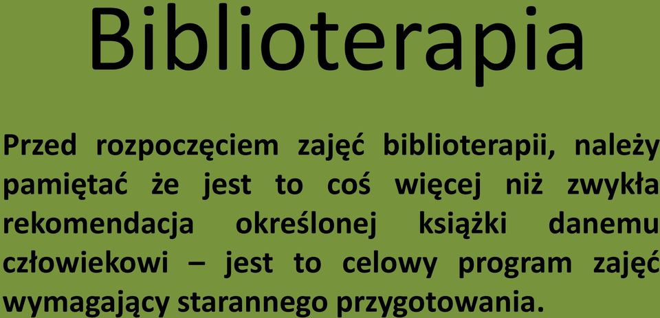 rekomendacja określonej książki danemu człowiekowi