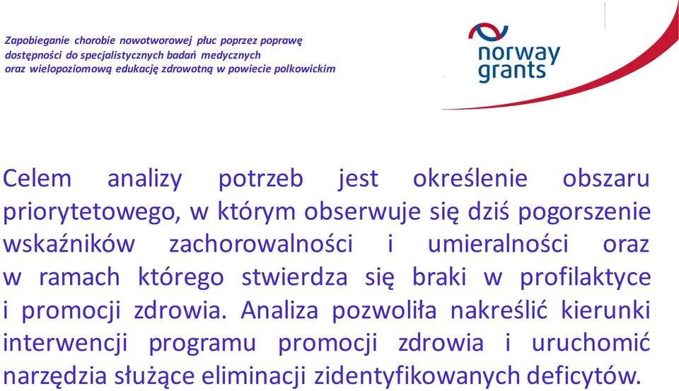 braki w profilaktyce i promocji zdrowia.