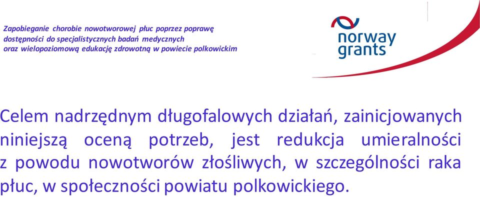 redukcja umieralności z powodu nowotworów