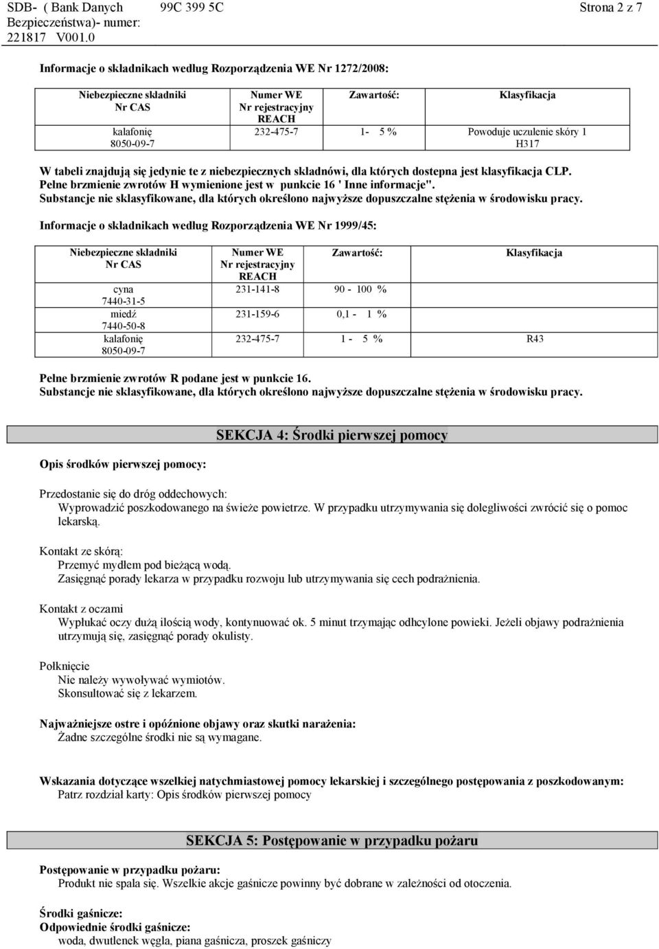 Substancje nie sklasyfikowane, dla których określono najwyższe dopuszczalne stężenia w środowisku pracy.