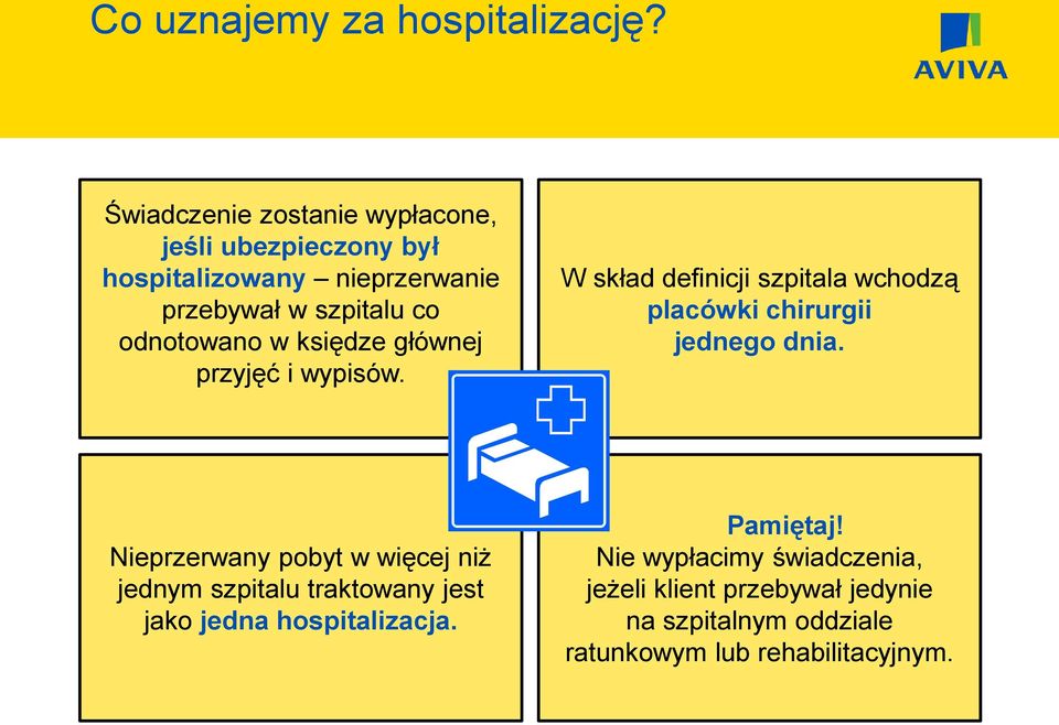 odnotowano w księdze głównej przyjęć i wypisów. W skład definicji szpitala wchodzą placówki chirurgii jednego dnia.