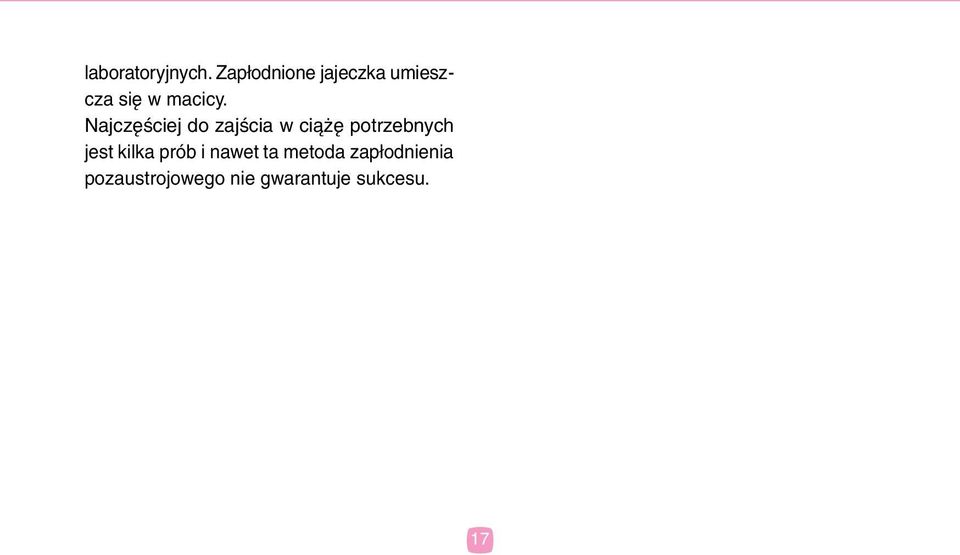 Najczęściej do zajścia w ciążę potrzebnych jest