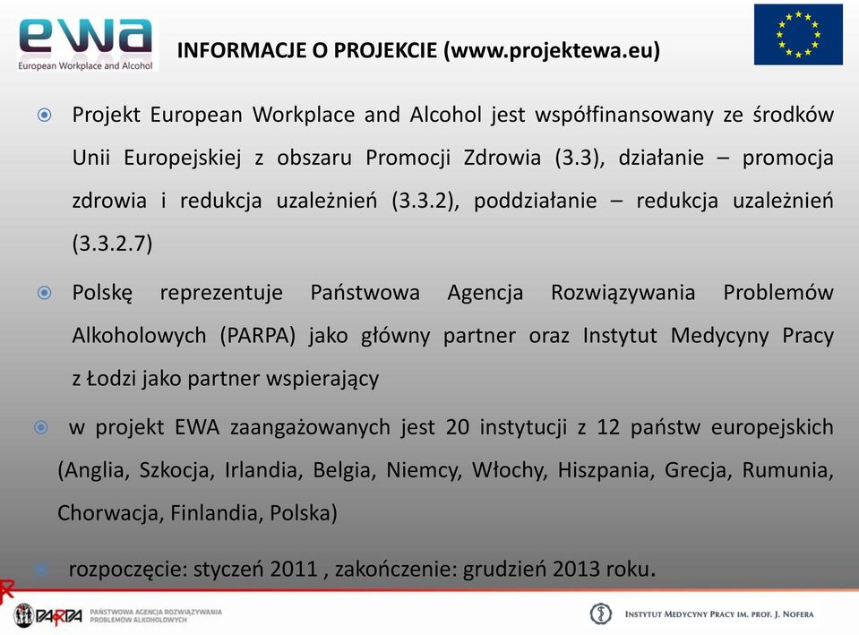 , poddziałanie redukcja uzależnień (3.3.2.