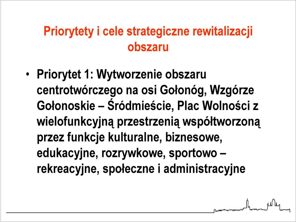 Wolności z wielofunkcyjną przestrzenią współtworzoną przez funkcje kulturalne,