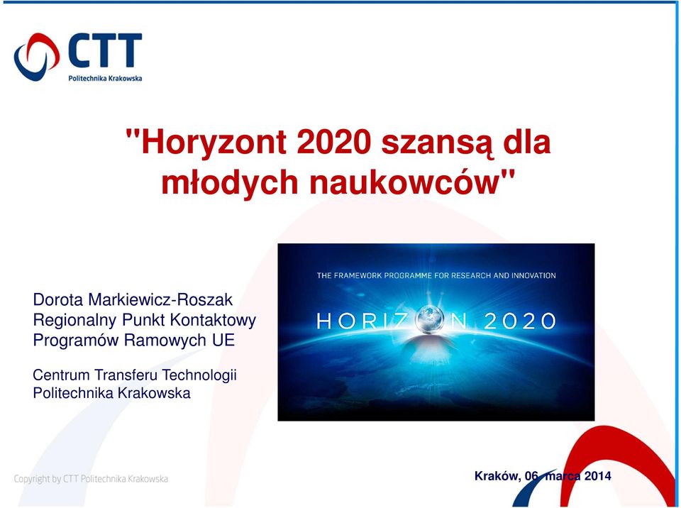 Kontaktowy Programów Ramowych UE Centrum