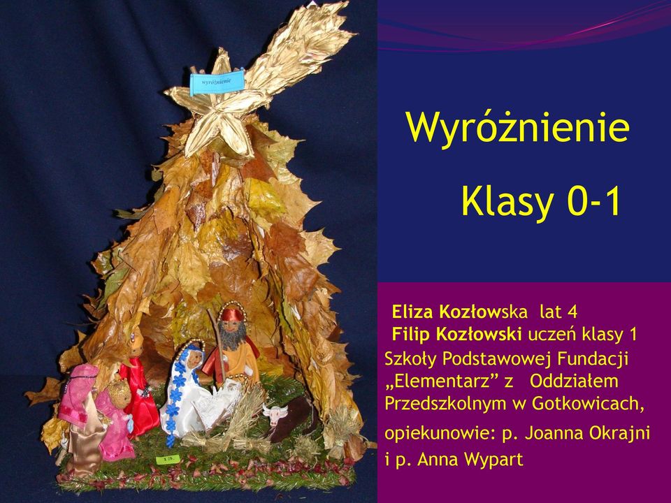 Fundacji Elementarz z Oddziałem Przedszkolnym w