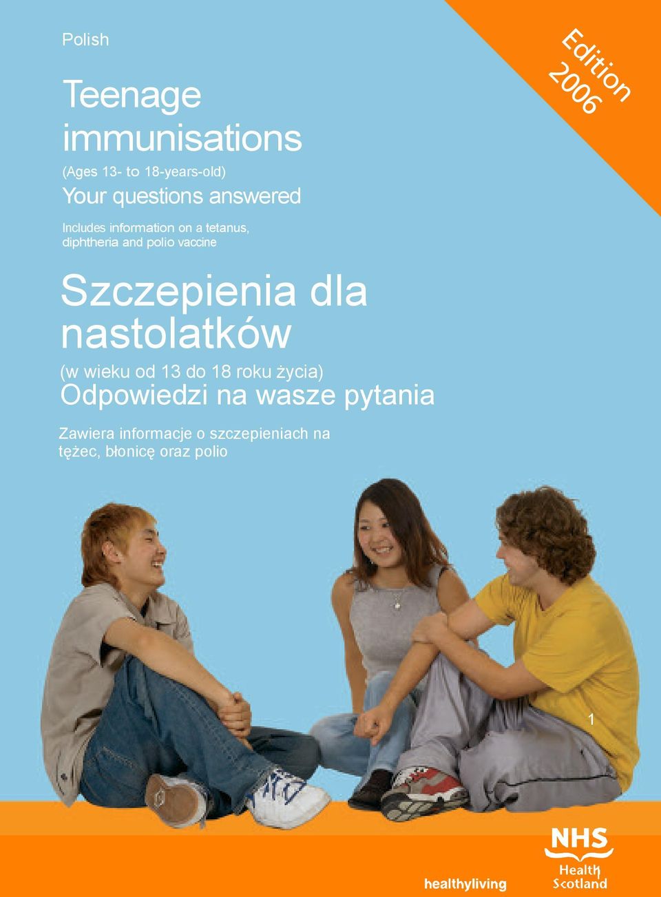 vaccine Szczepienia dla nastolatków (w wieku od 13 do 18 roku życia)