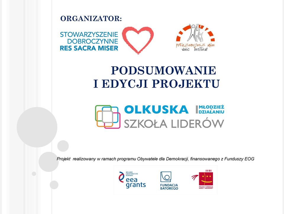 realizowany w ramach programu