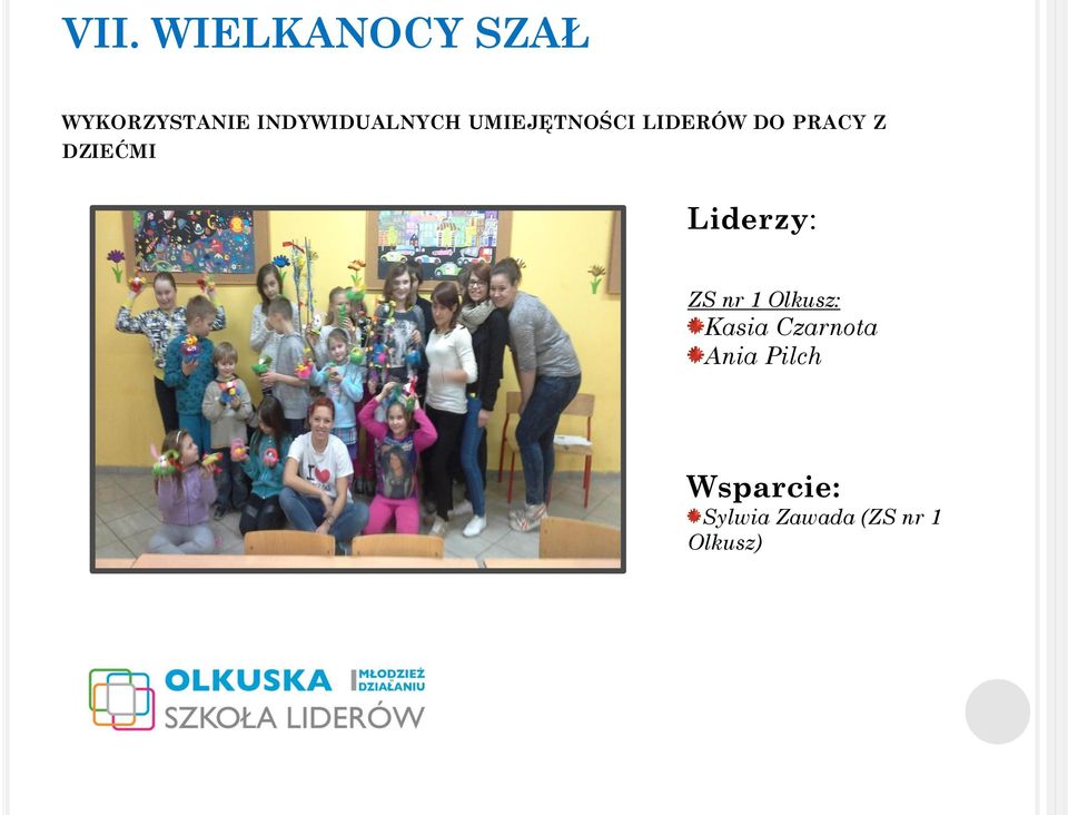 PRACY Z DZIEĆMI ZS nr 1 Olkusz: Kasia