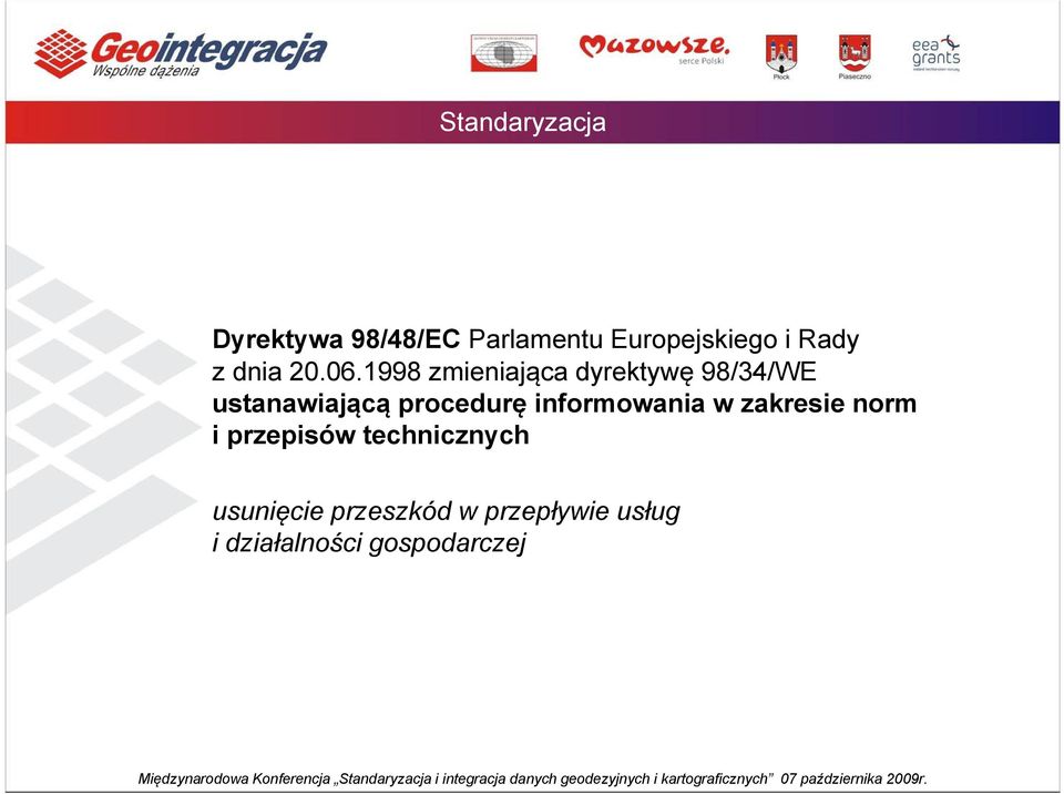 1998 zmieniająca dyrektywę 98/34/WE ustanawiającą procedurę