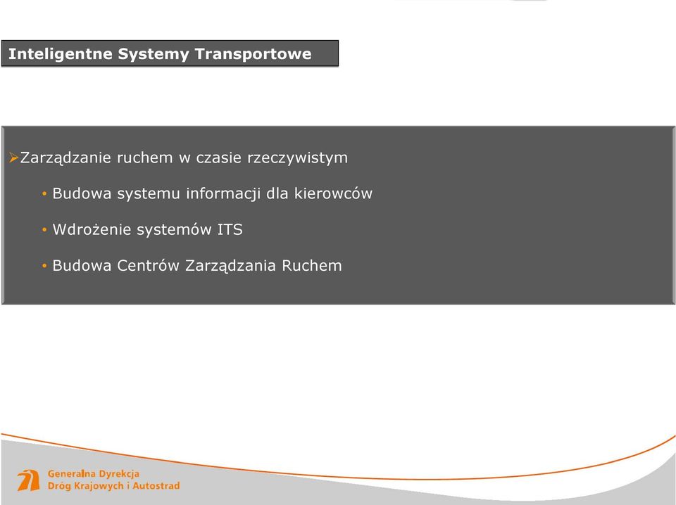 Budowa systemu informacji dla kierowców