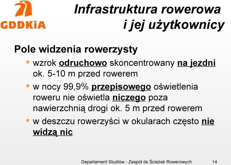 oświetla niczego poza nawierzchnią drogi ok.