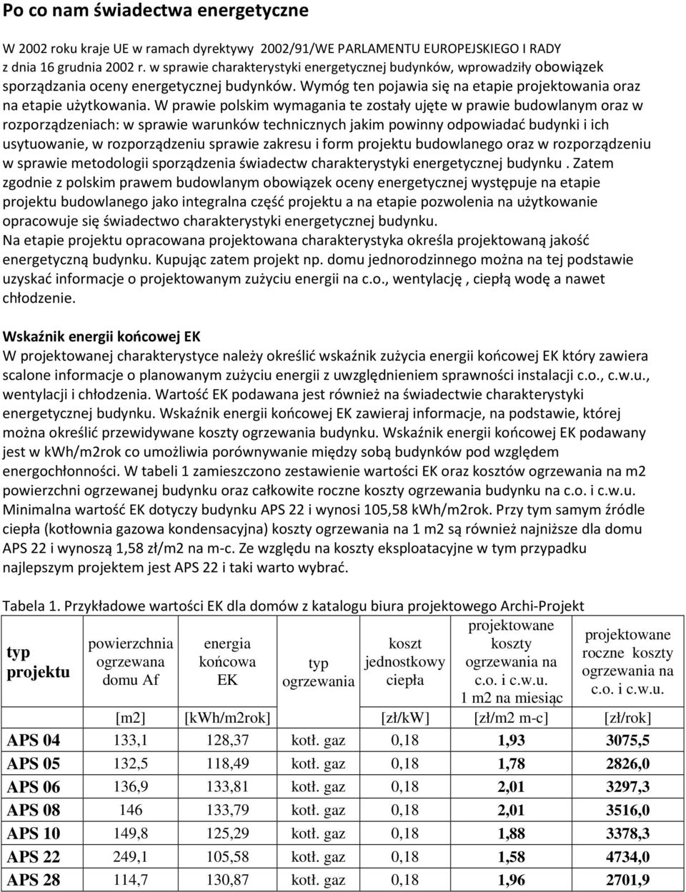 W prawie polskim wymagania te zostały ujęte w prawie budowlanym oraz w rozporządzeniach: w sprawie warunków technicznych jakim powinny odpowiadać budynki i ich usytuowanie, w rozporządzeniu sprawie