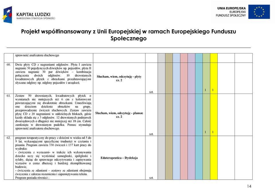 odgłosy pojazdów i urządzeń. Słucham, wiem, odczytuję - płyty cz. 2 61.