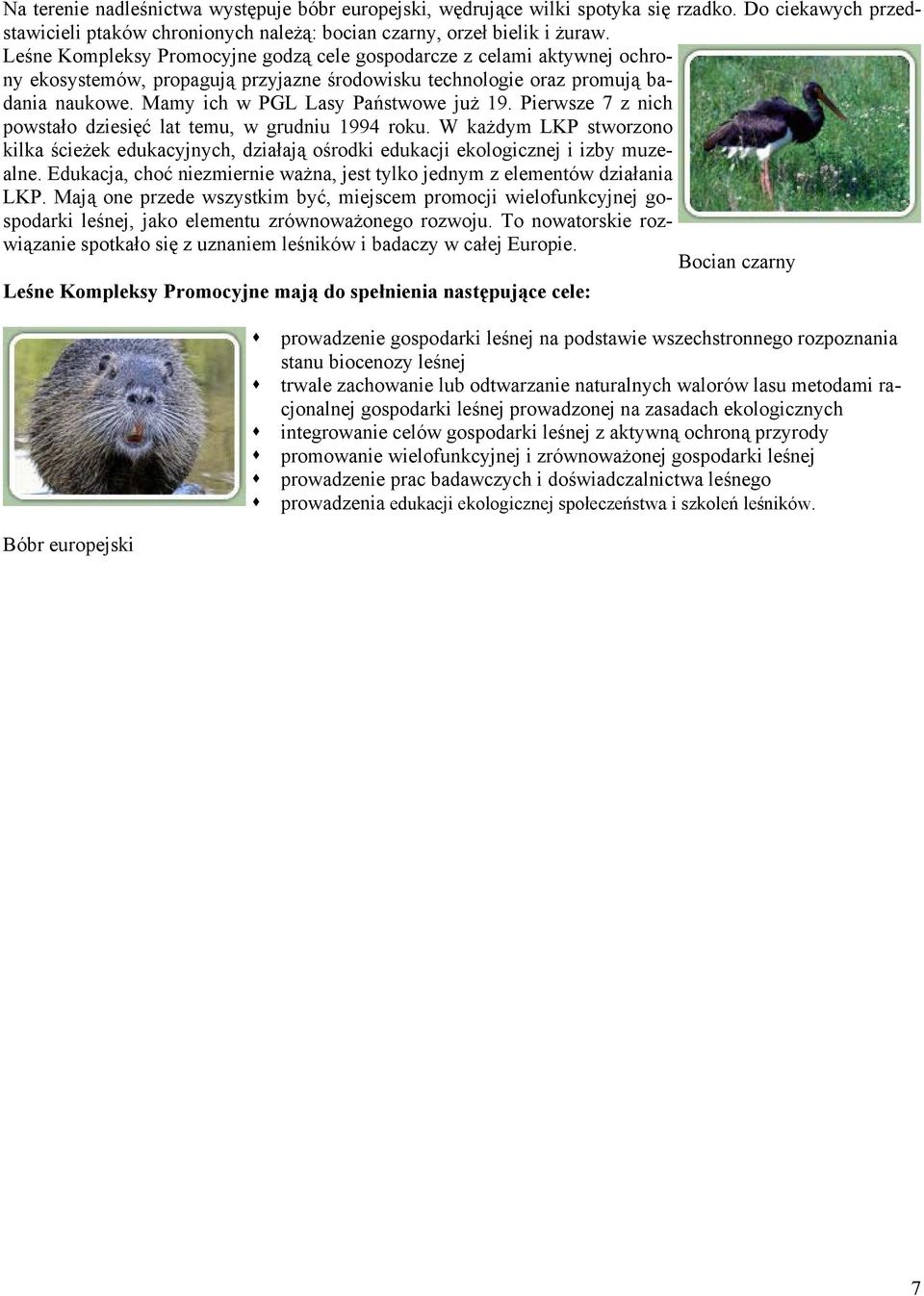 Pierwsze 7 z nich powstało dziesięć lat temu, w grudniu 1994 roku. W każdym LKP stworzono kilka ścieżek edukacyjnych, działają ośrodki edukacji ekologicznej i izby muzealne.