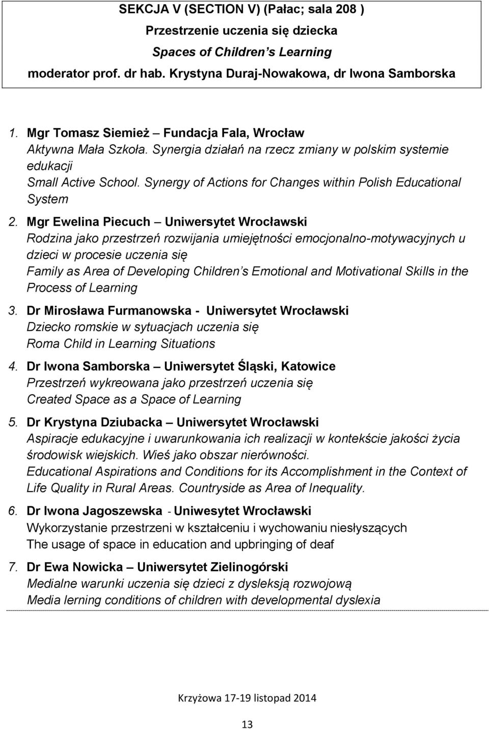 Synergy of Actions for Changes within Polish Educational System 2.