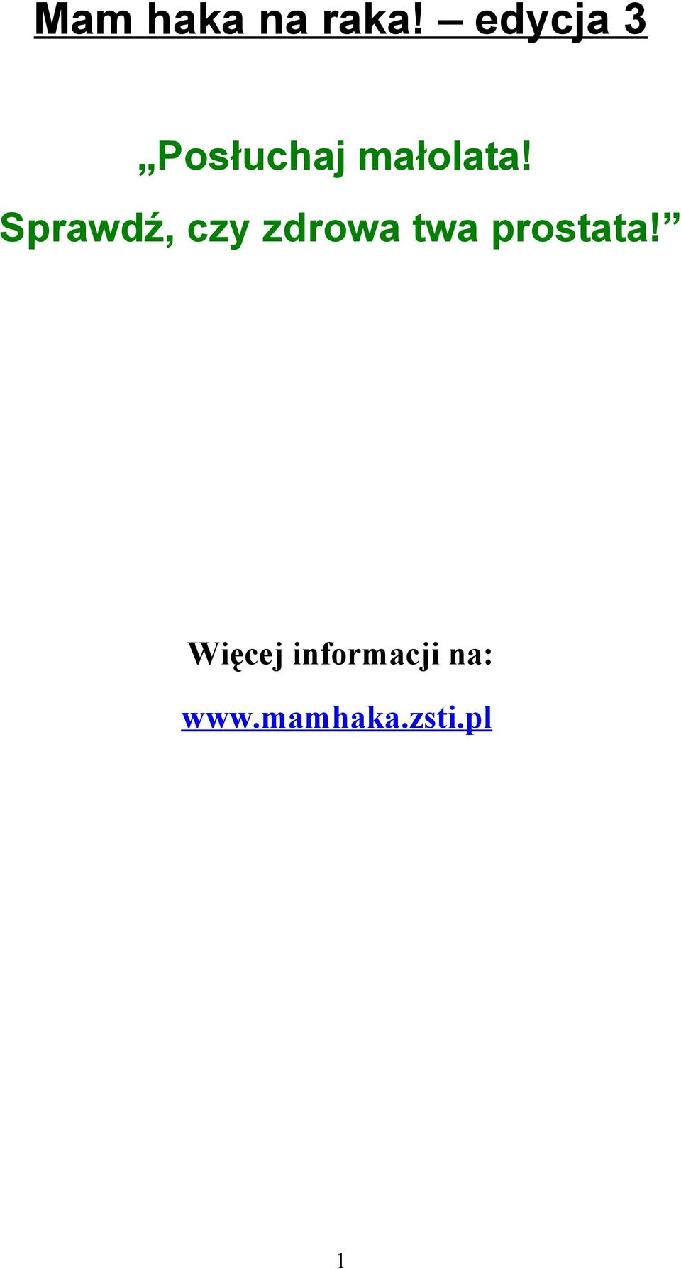 Sprawdź, czy zdrowa twa