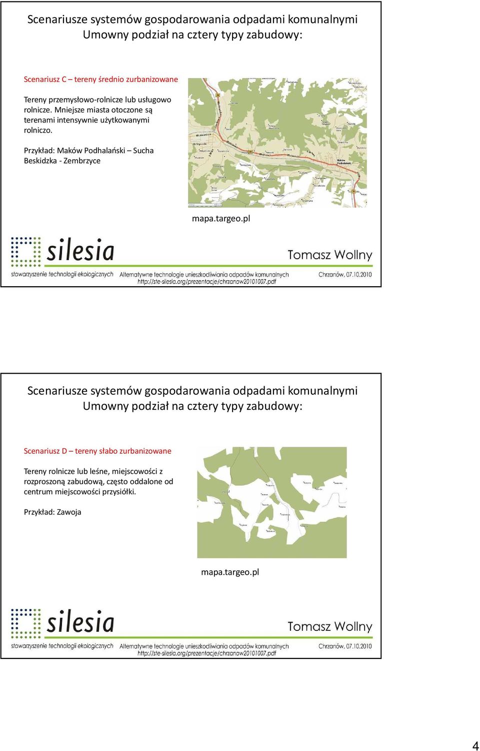 Przykład: Maków Podhalański Sucha Beskidzka - Zembrzyce mapa.targeo.