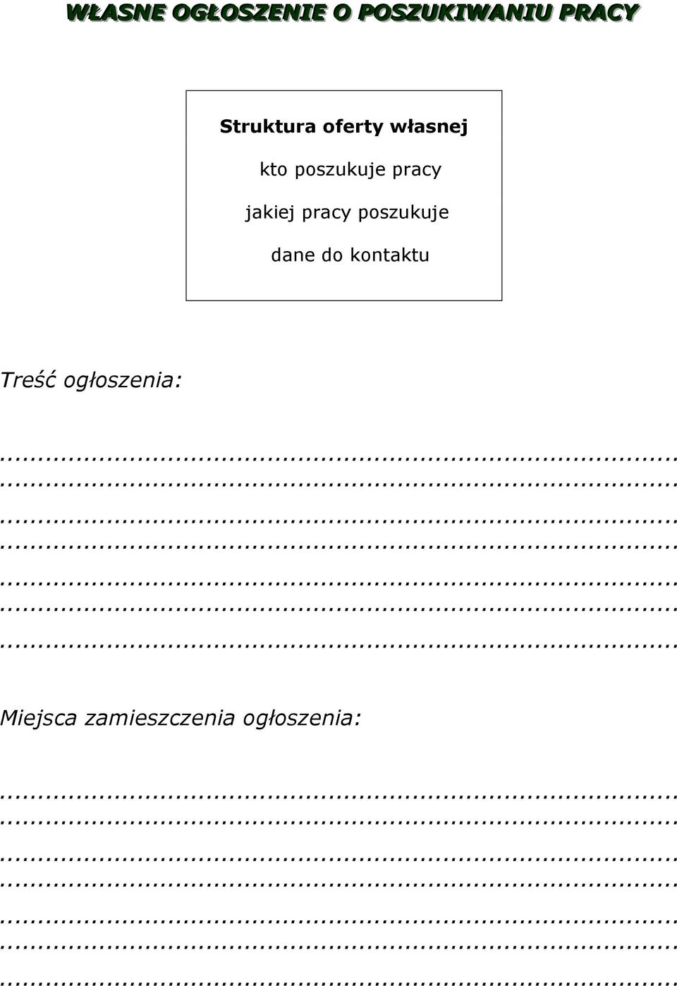 pracy jakiej pracy poszukuje dane do