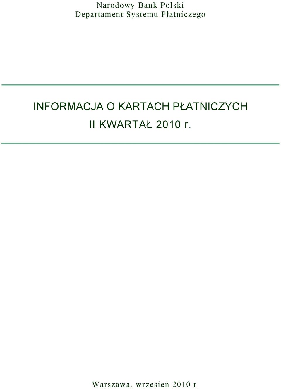 INFORMACJA O KARTACH