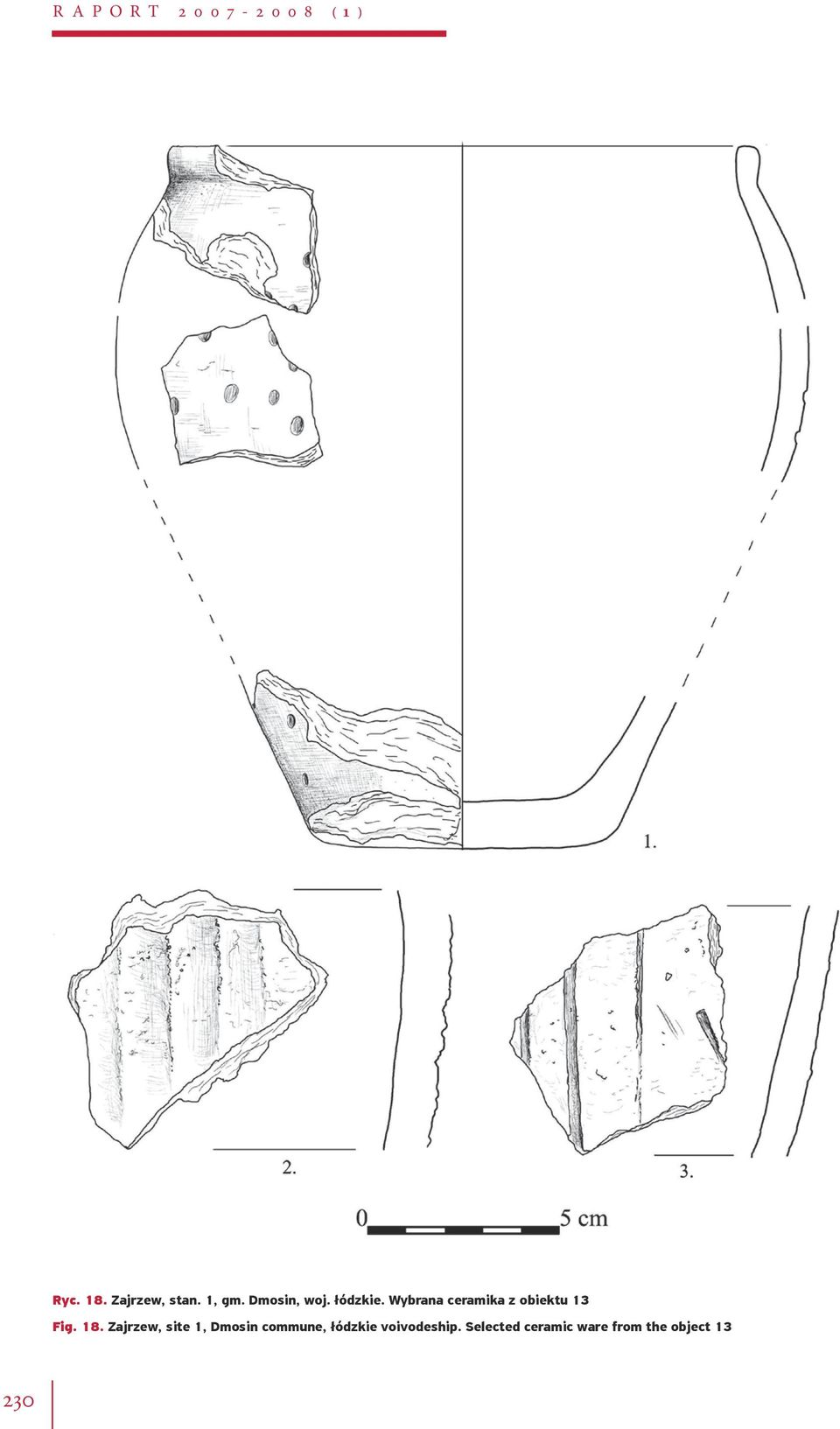 Wybrana ceramika z obiektu 13 Fig. 18.