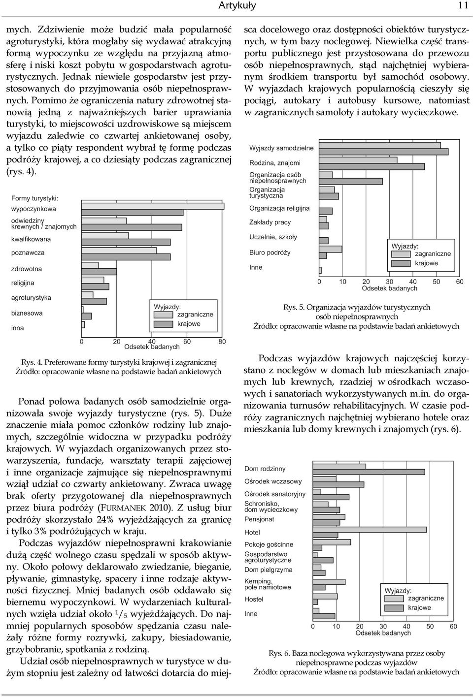 Jednak niewiele gospodarstw jest przystosowanych do przyjmowania osób niepełnosprawnych.