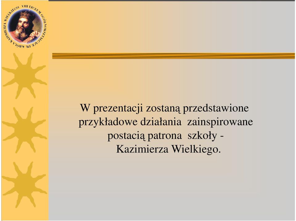 przykładowe działania zainspirowane
