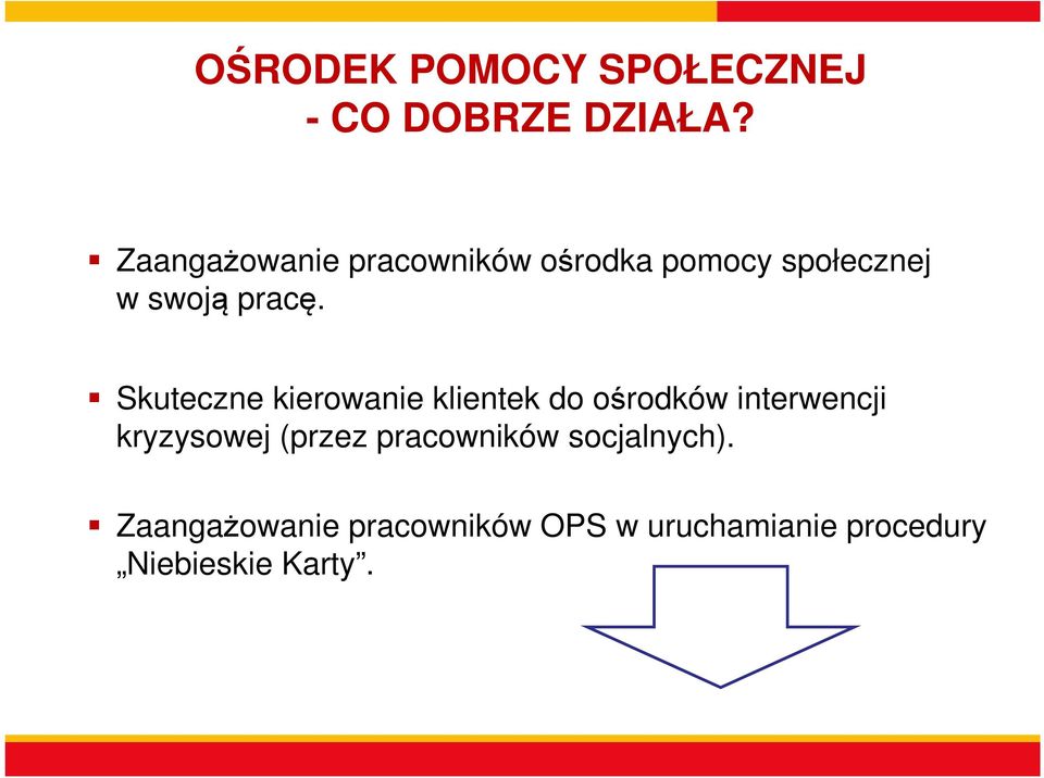 Skuteczne kierowanie klientek do ośrodków interwencji kryzysowej