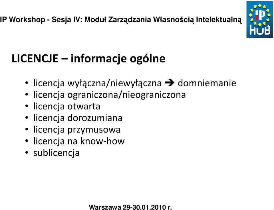 ograniczona/nieograniczona licencja otwarta