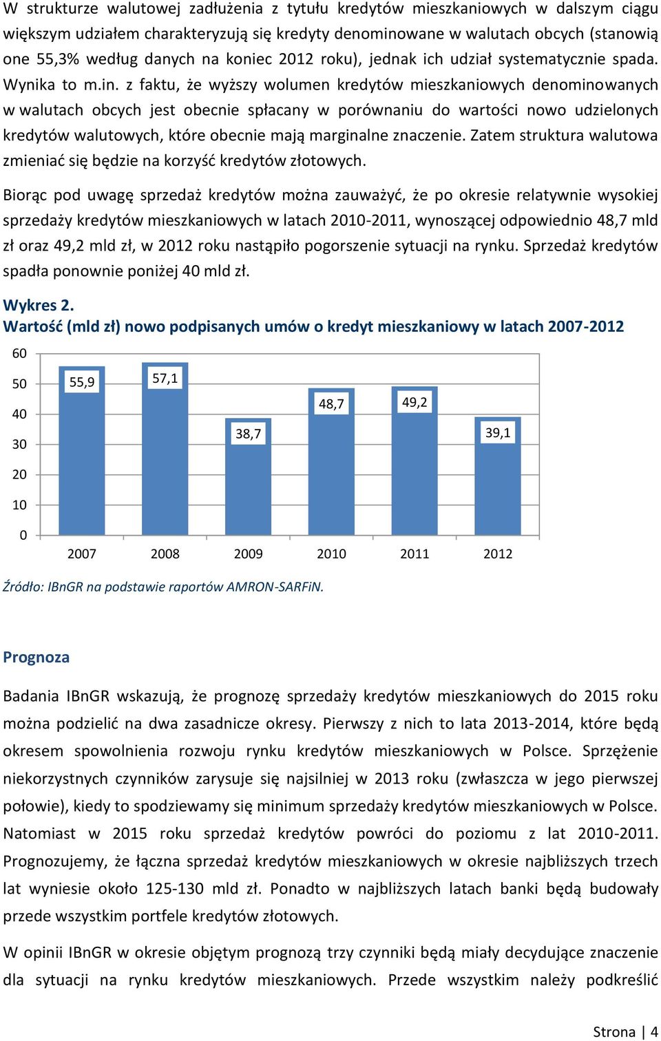 z faktu, że wyższy wolumen kredytów mieszkaniowych denominowanych w walutach obcych jest obecnie spłacany w porównaniu do wartości nowo udzielonych kredytów walutowych, które obecnie mają marginalne