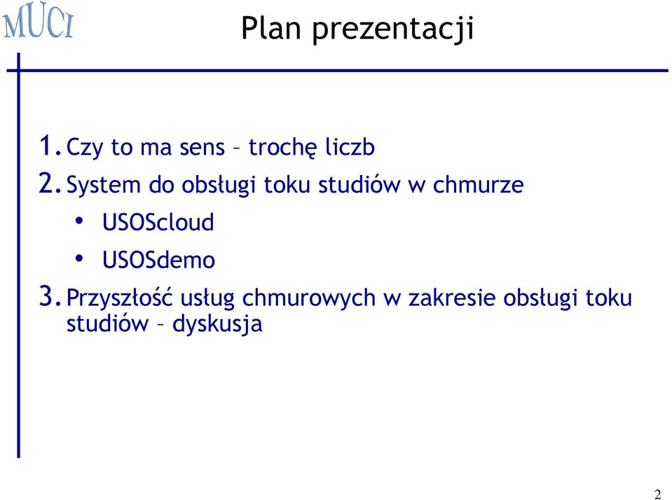 System do obsługi toku studiów w chmurze