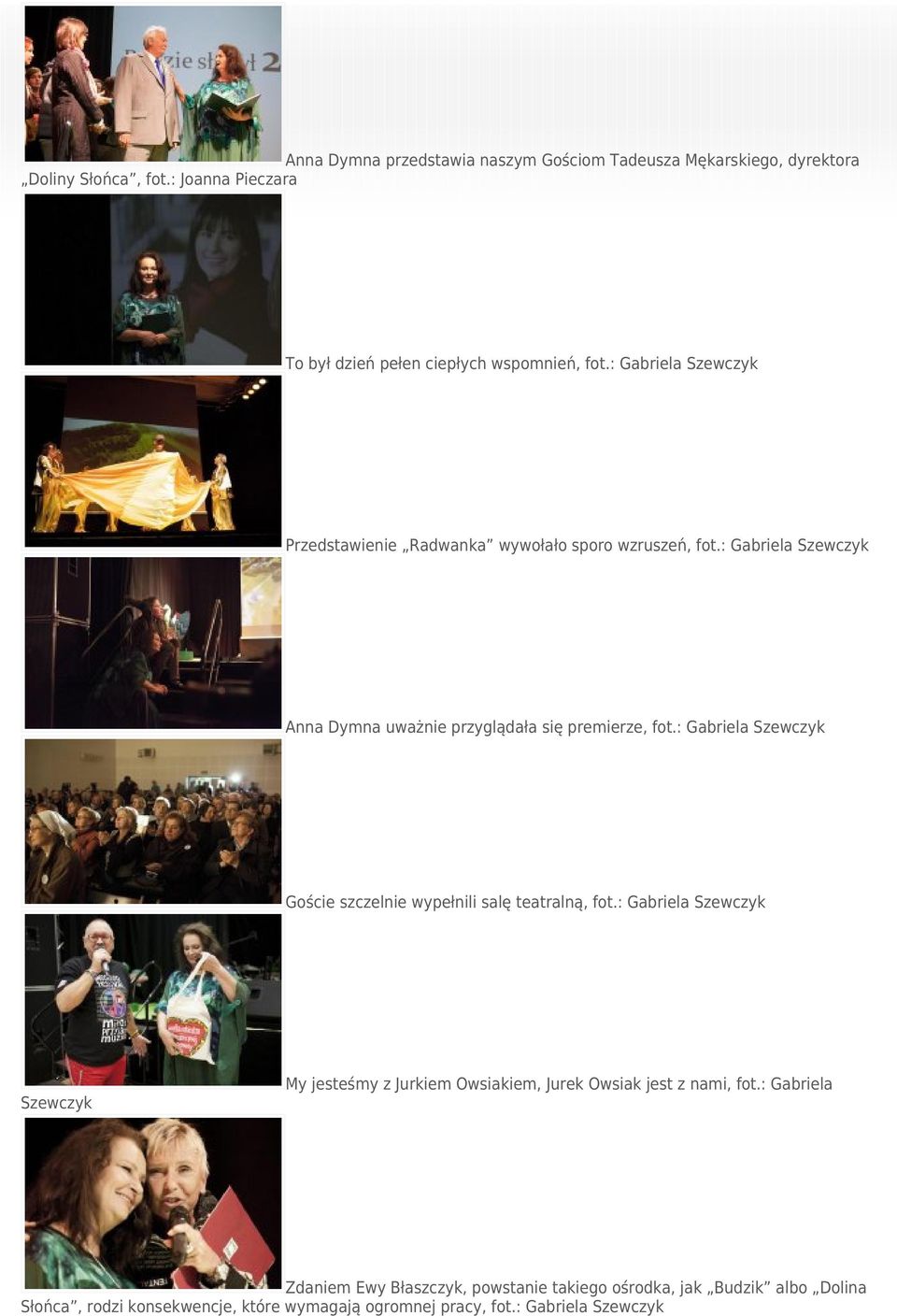 : Gabriela Szewczyk Goście szczelnie wypełnili salę teatralną, fot.