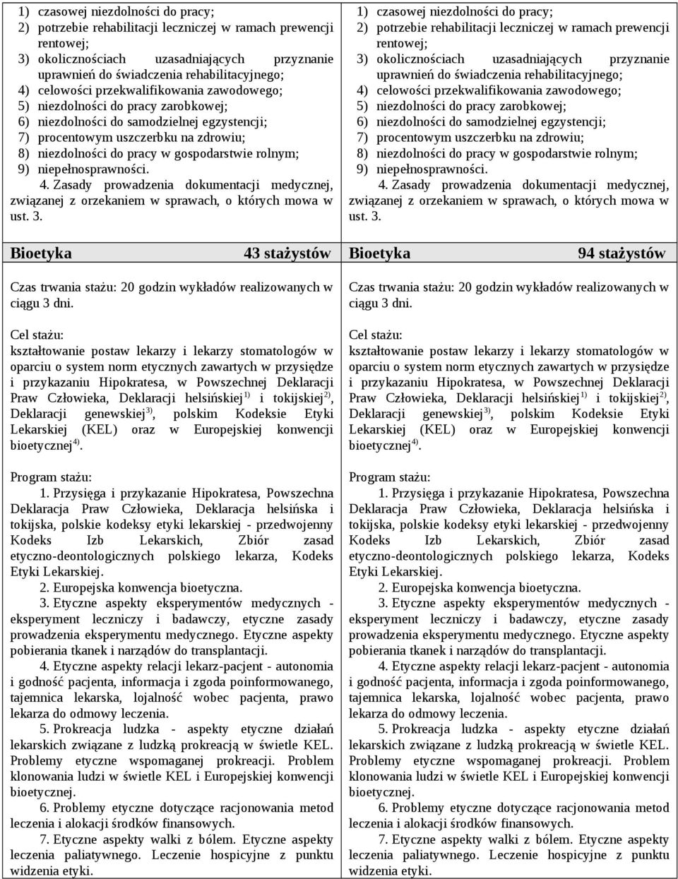 gospodarstwie rolnym; 9) niepełnosprawności. 4. Zasady prowadzenia dokumentacji medycznej, związanej z orzekaniem w sprawach, o których mowa w ust. 3.