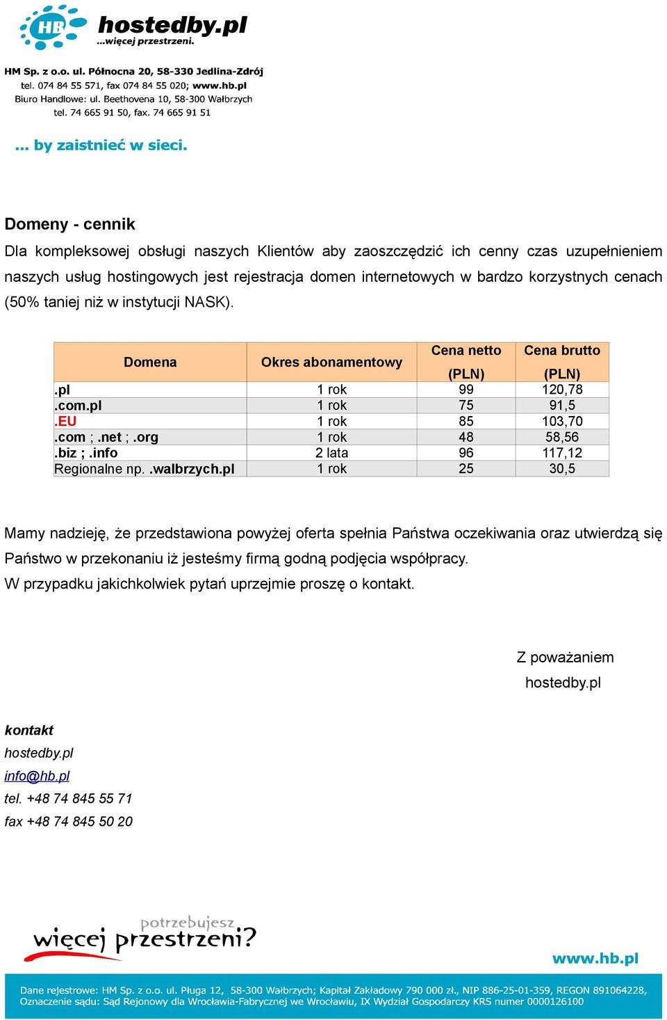 org 1 rok 48 58,56.biz ;.info 2 lata 96 117,12 Regionalne np..walbrzych.