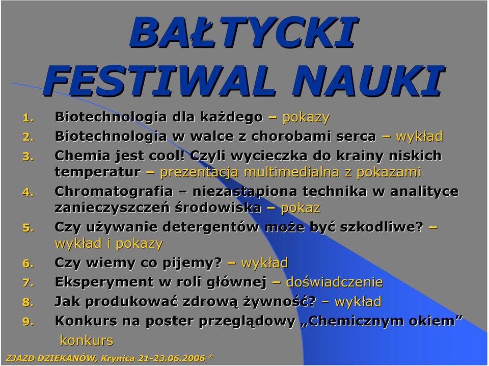 Chromatografia niezastapiona technika w analityce zanieczyszczeń środowiska pokaz 5. Czy używanie u detergentów w może e być szkodliwe?