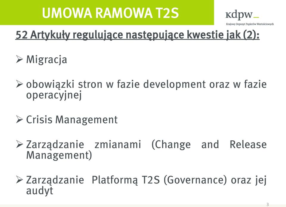 Crisis Management Zarządzanie zmianami (Change and Release