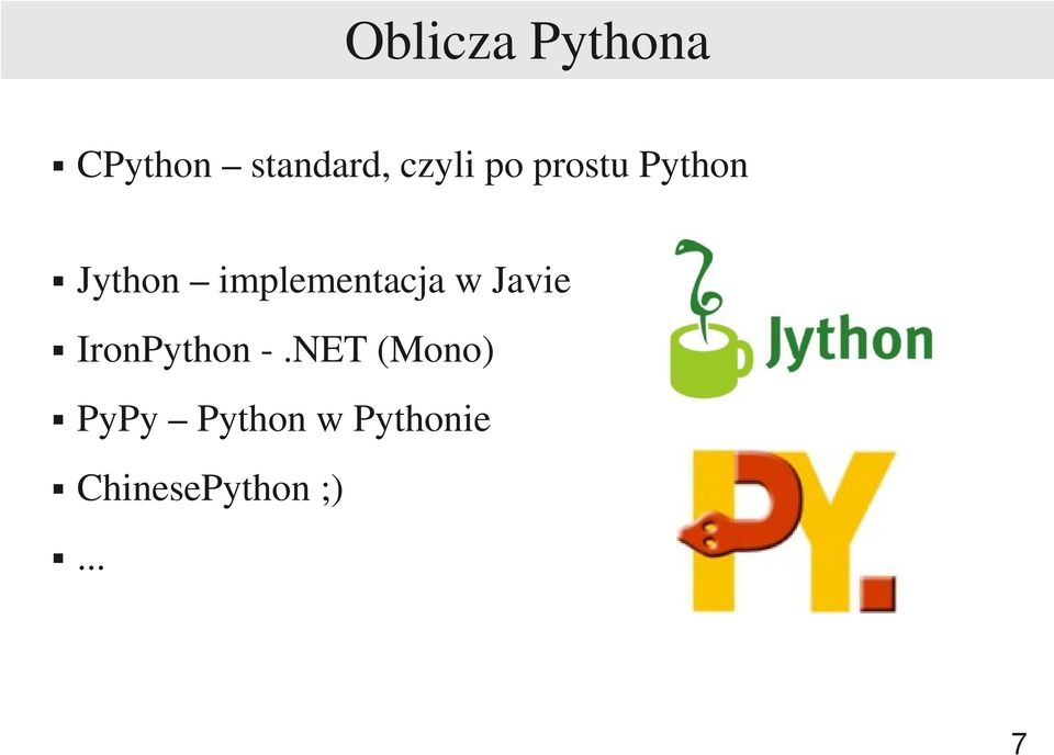 implementacja w Javie IronPython -.