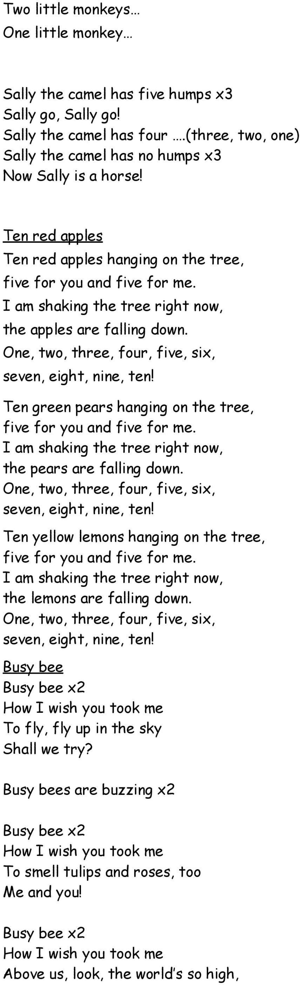 Ten red apples Ten red apples hanging on the tree, the apples are falling down.