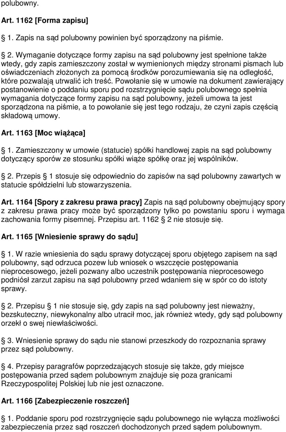 Część piąta. Sąd polubowny (arbitrażowy). Tytuł I. Przepisy ogólne. - PDF  Free Download