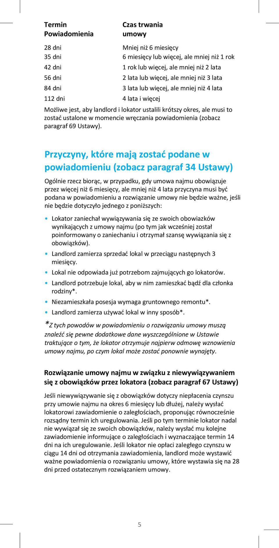 powiadomienia (zobacz paragraf 69 Ustawy).